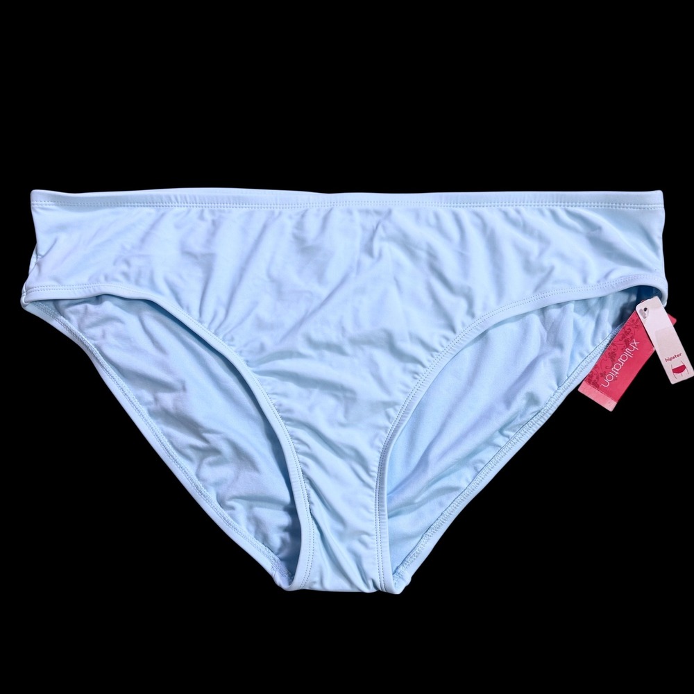 Xhilaration Light Blue Hipster Bikini Bottom Swimwear 3X NEW